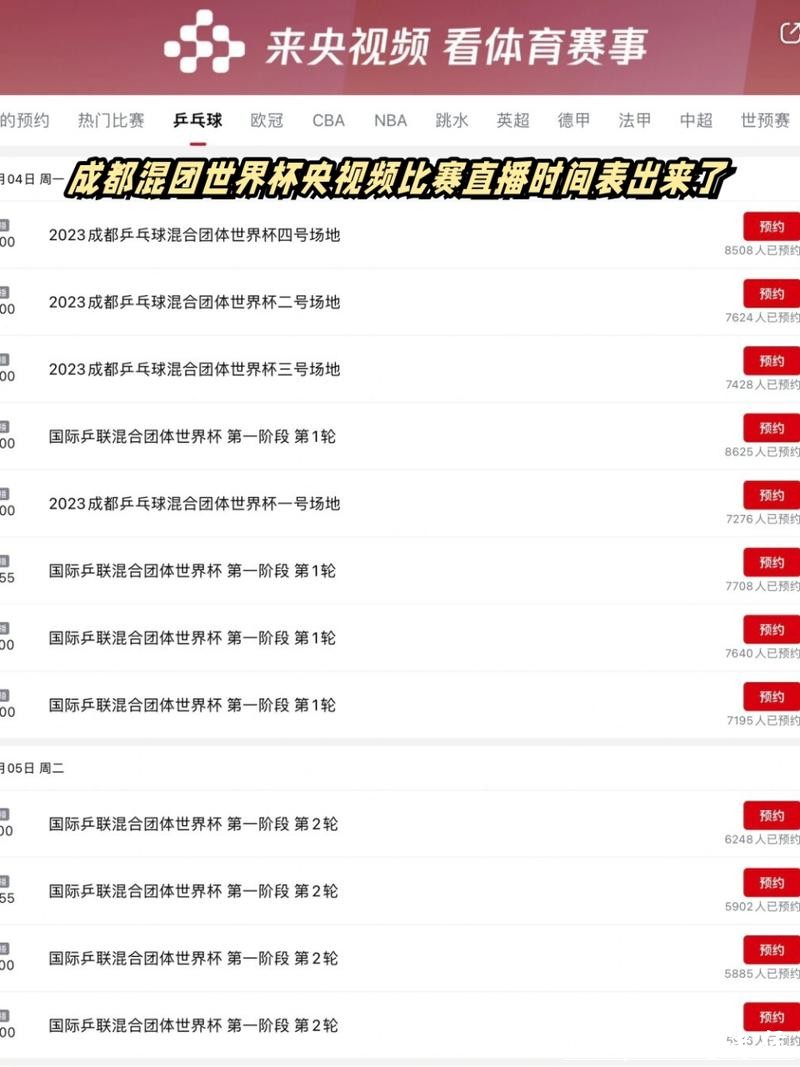 「2023世界杯直播时间安排一览」